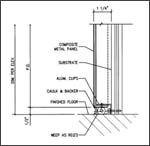 aluminum plate panel - AP 1000 Perimeter Joint